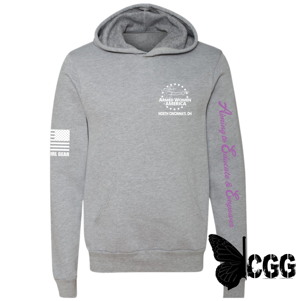 Awa North Cincinnati Oh Hoodie Pullover / Athletic Gray Xs