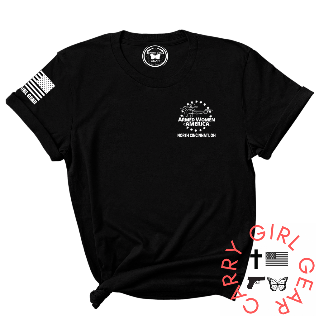 Awa North Cincinnati Oh Tee Xs / Black Unisex Cut Cgg Perfect Tee