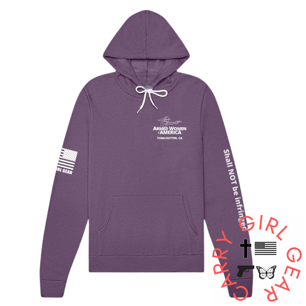 AWA YUBA/SUTTER CA HOODIE HOODIE PULLOVER / HEATHER PURPLE / XS