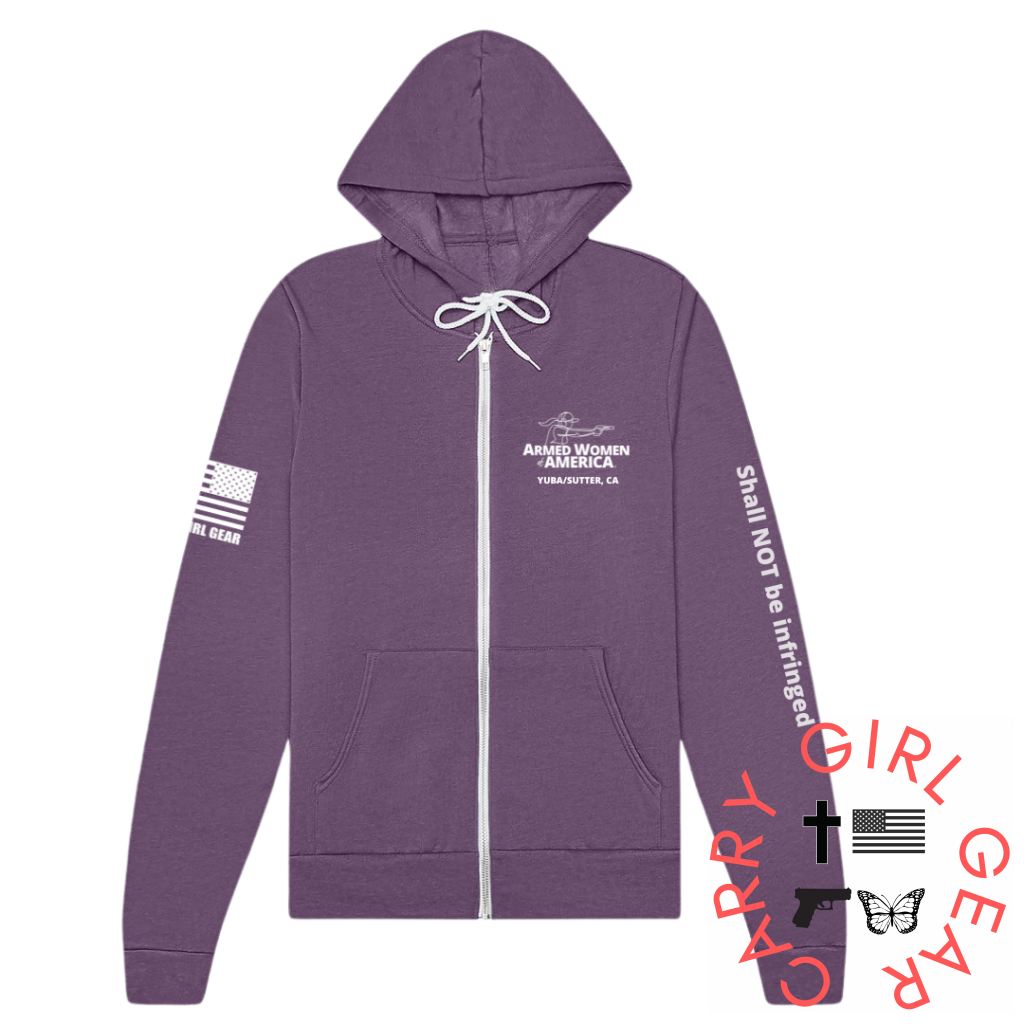 AWA YUBA/SUTTER ZIP HOODIE HEATHER PURPLE / XS