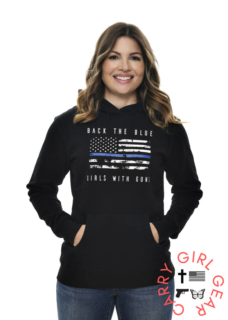 Back The Blue Hoodie S Hoodie