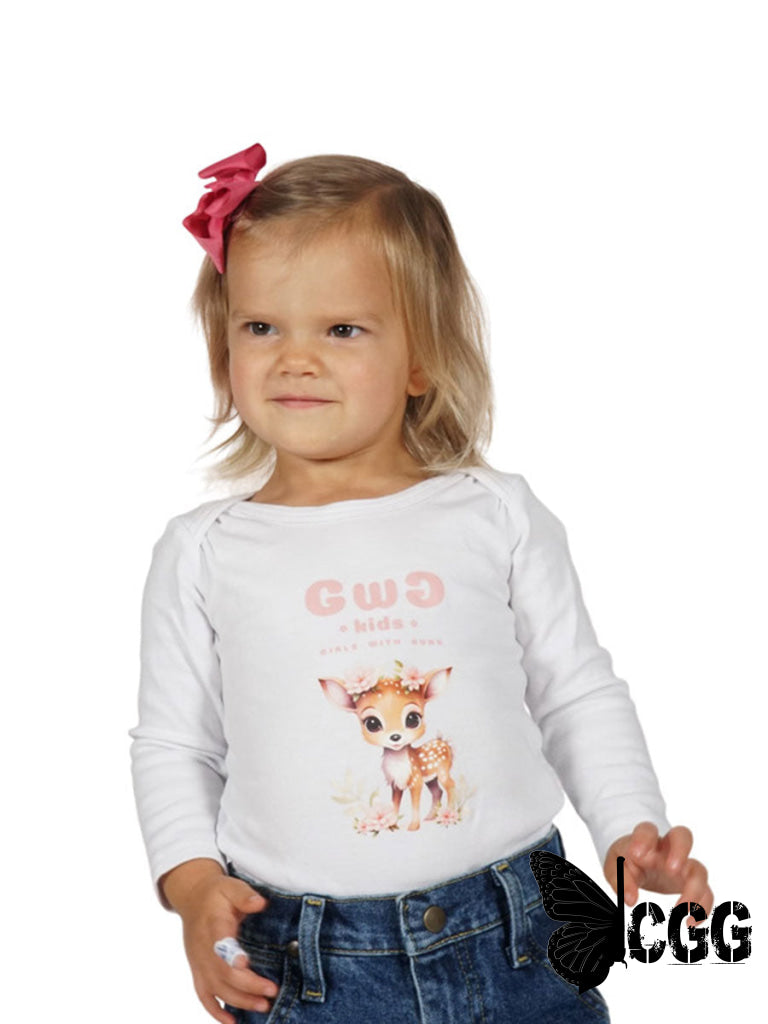 Bambi Baby Onesie 3M / White Onesie