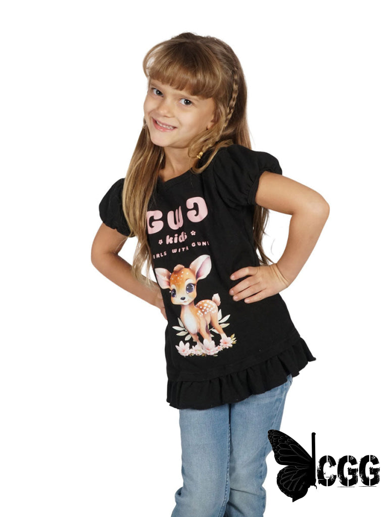 Bambi Girls’ Tee 2T / Black Tees