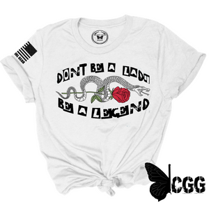 Be A Legend Tee Xs / White Unisex Cut Cgg Perfect Tee