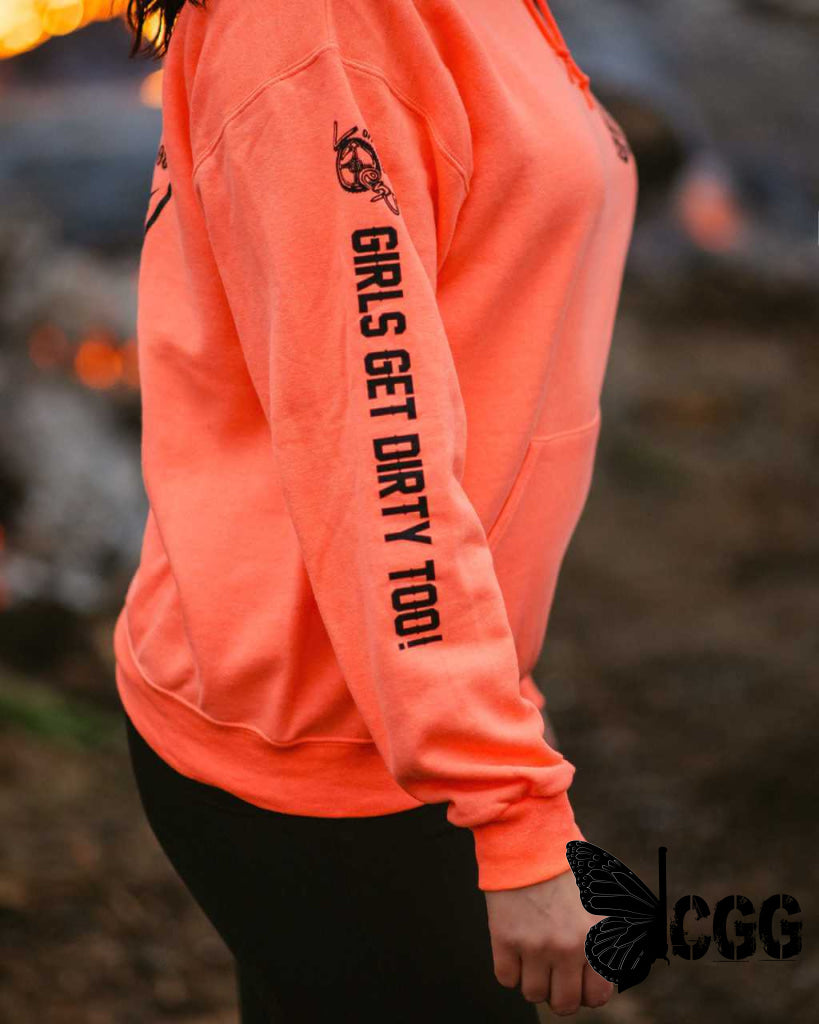 Be Epic Pullover Neon Coral Ladies Hoodies