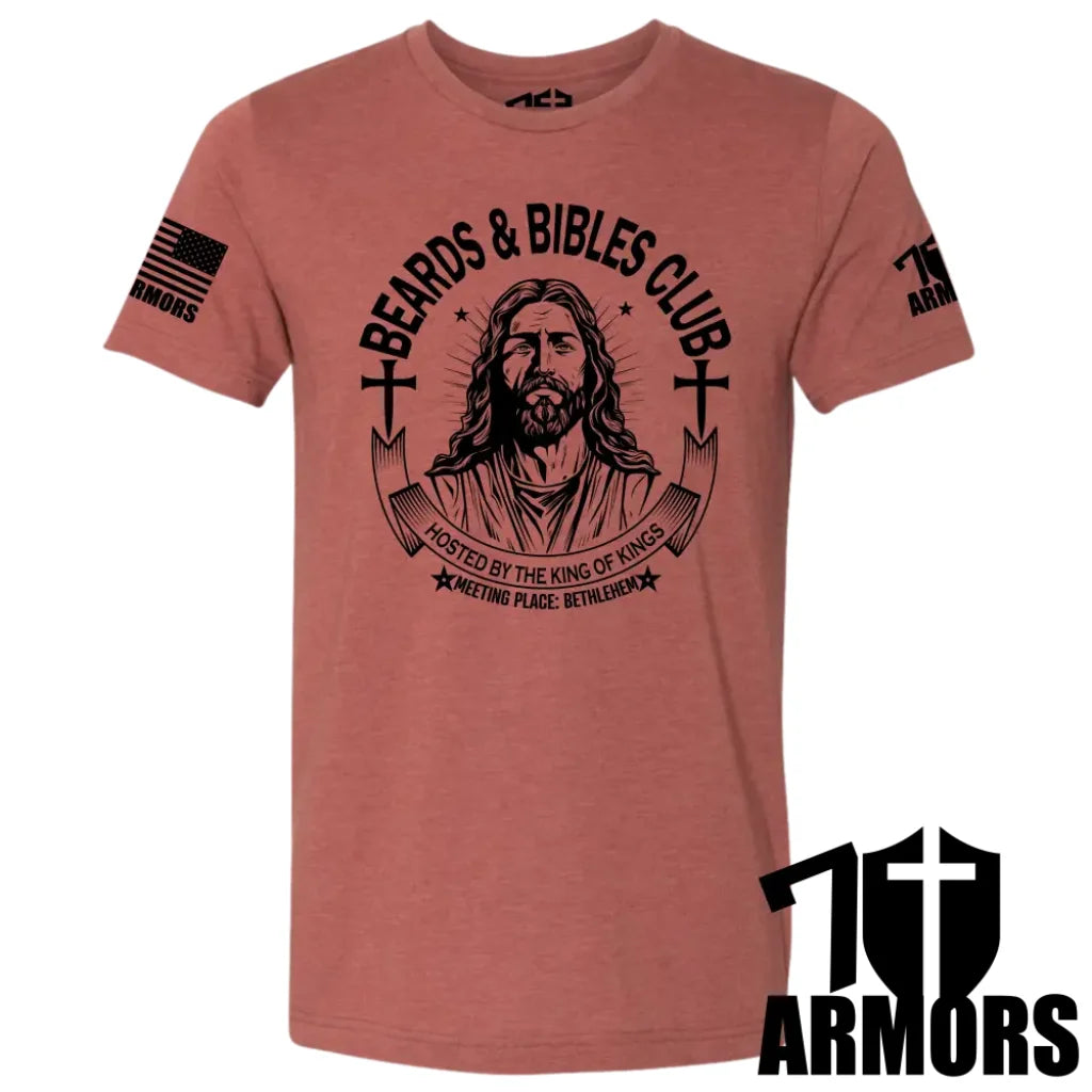 Beards And Bibles Club T-Shirt Sm / Clay T-Shirts