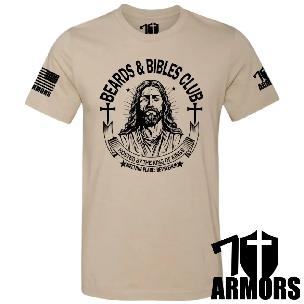 Beards And Bibles Club T-Shirt Sm / Fde T-Shirts