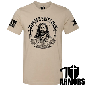 Beards And Bibles Club T-Shirt Sm / Fde T-Shirts