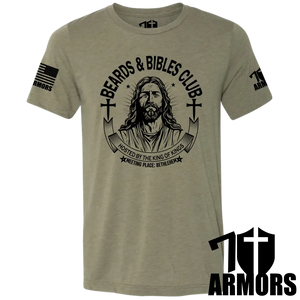 Beards And Bibles Club T-Shirt Sm / Od Green T-Shirts