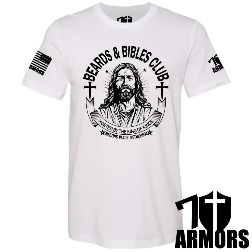 Beards And Bibles Club T-Shirt Sm / White T-Shirts