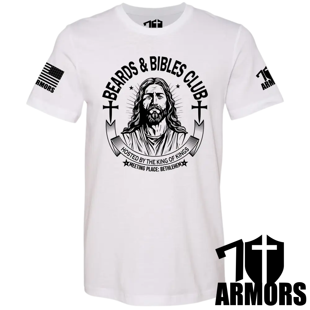 Beards And Bibles Club T-Shirt Sm / White T-Shirts