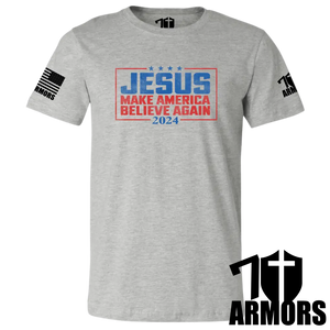 Believe 2024 T-Shirt Sm / Gray T-Shirts