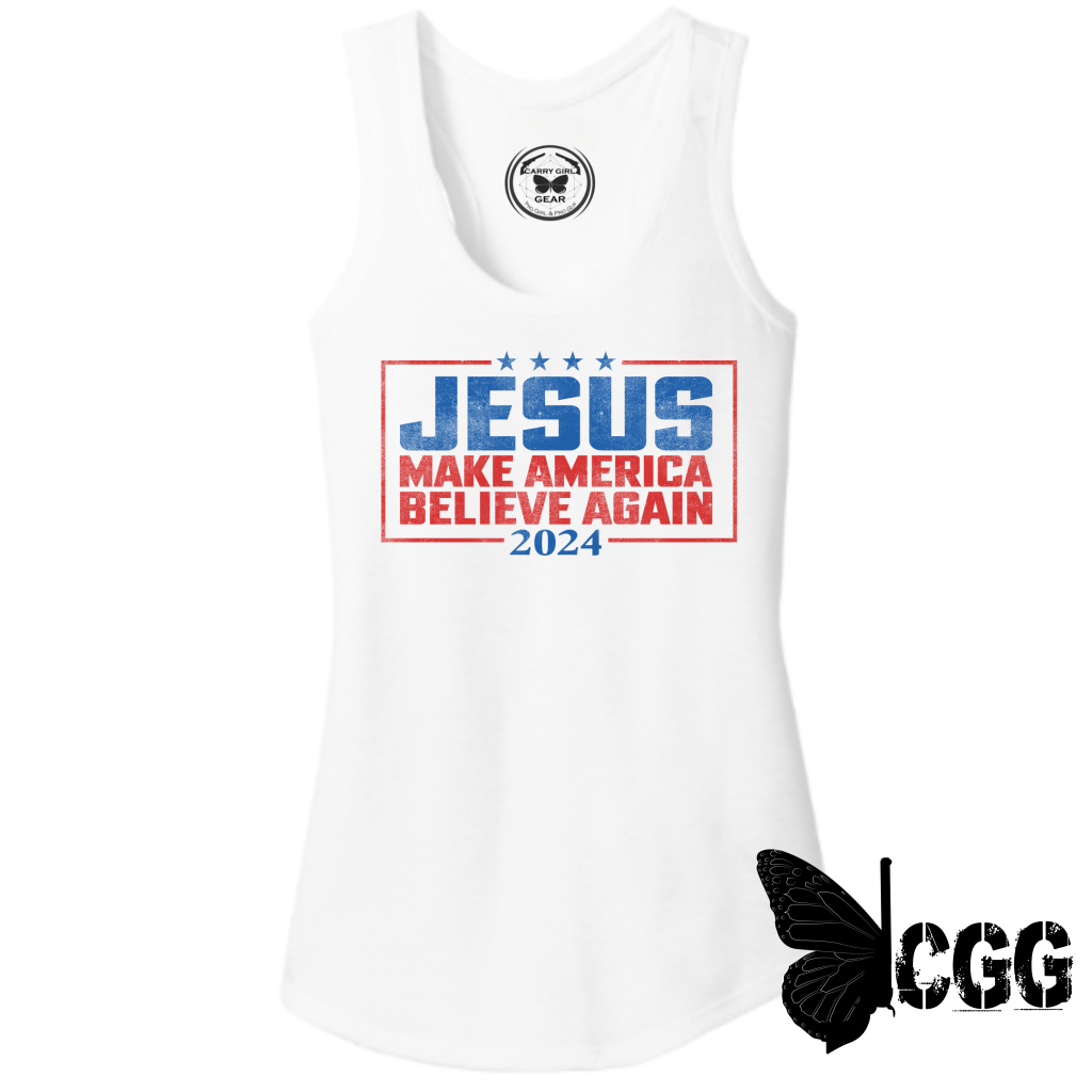 Believe 2024 Xs / White Tank Top