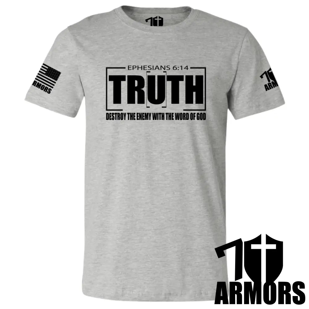 Belt Of Truth T-Shirt Sm / Gray T-Shirts