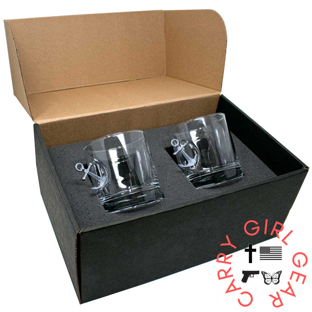 Benshot Anchor Glasses Yes / Rocks Glass (11Oz)