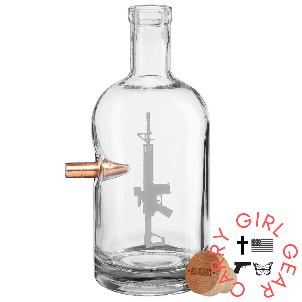 BenShot AR15 Glasses Decanter (750mL) / No