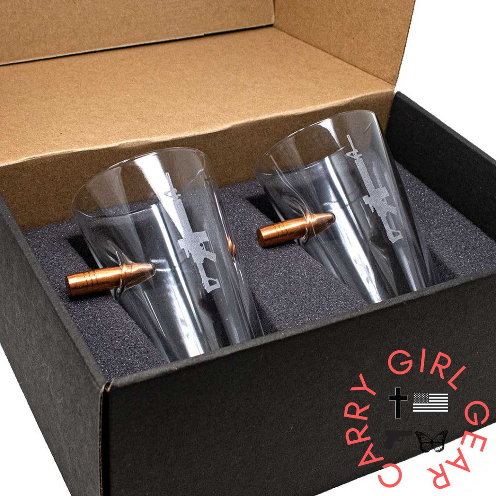 BenShot AR15 Glasses Pint Glass (16oz) / Yes