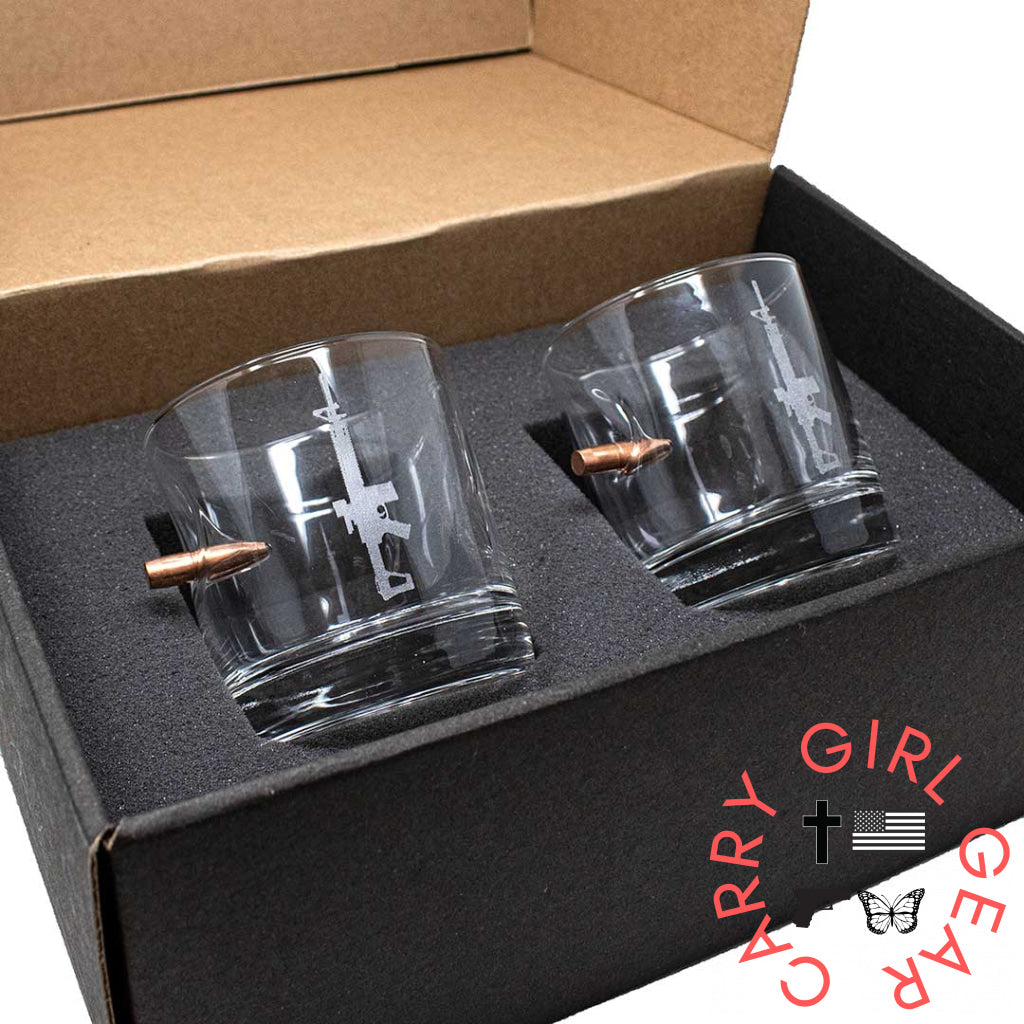 BenShot AR15 Glasses Rocks Glass (11oz) / Yes