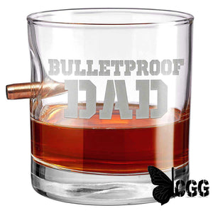 Benshot ’Bulletproof’ Glasses Bulletproof Dad / No 11Oz Rocks Glass