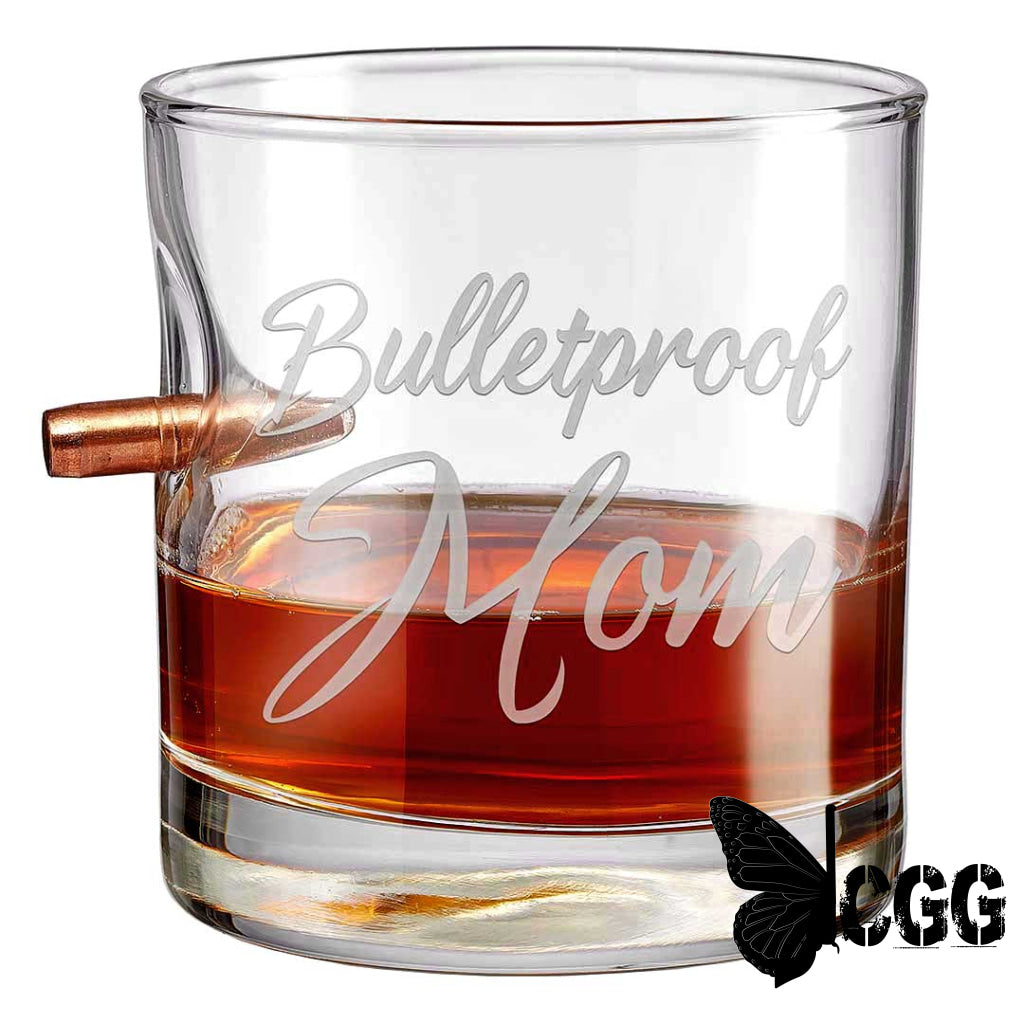 Benshot ’Bulletproof’ Glasses Bulletproof Mom / No 11Oz Rocks Glass