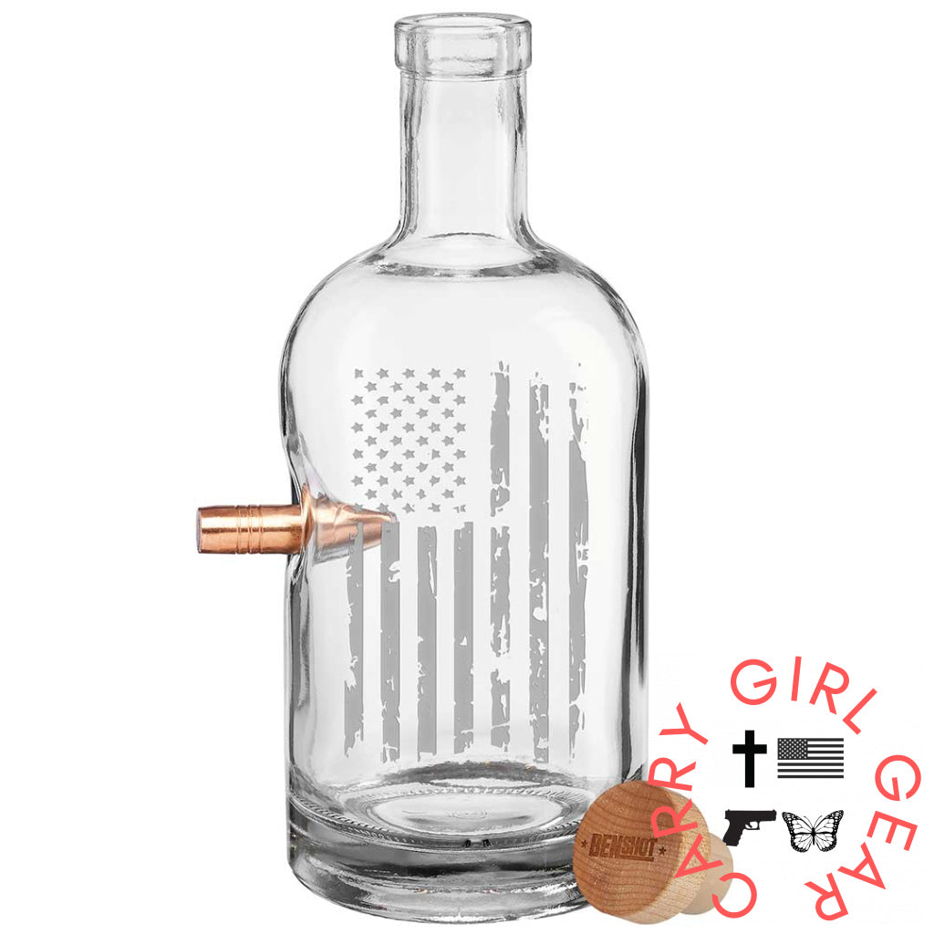 Benshot Decanter - 750Ml 0.50 Bmg / Patriotic Handmade Glass