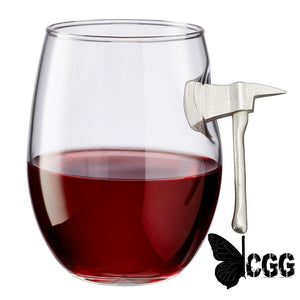 Benshot Fire Axe Glasses No / Wine Glass (15Oz)