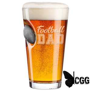 Benshot ’Football Dad’ Glasses No / Pint Glass (16Oz)