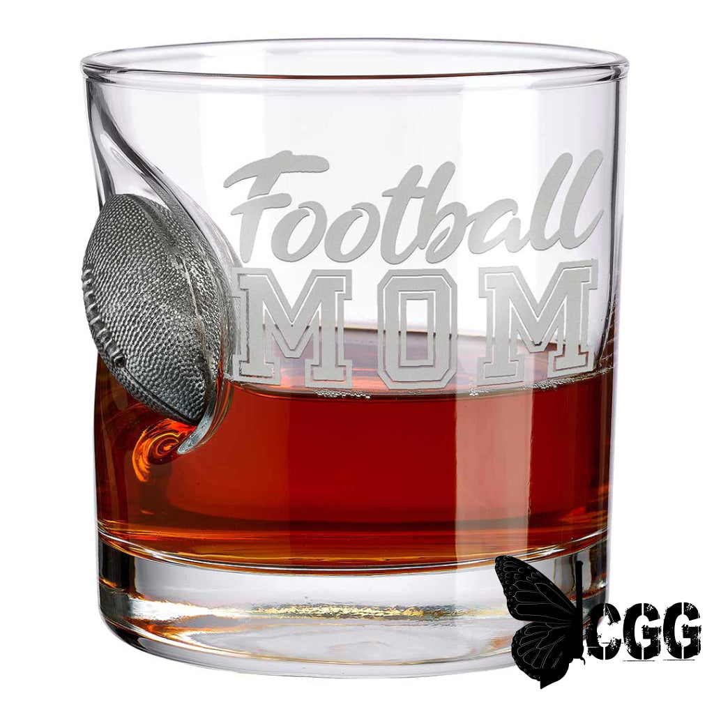 Benshot ’Football Mom’ Glasses Football Mom / No Rocks Glass (11Oz)