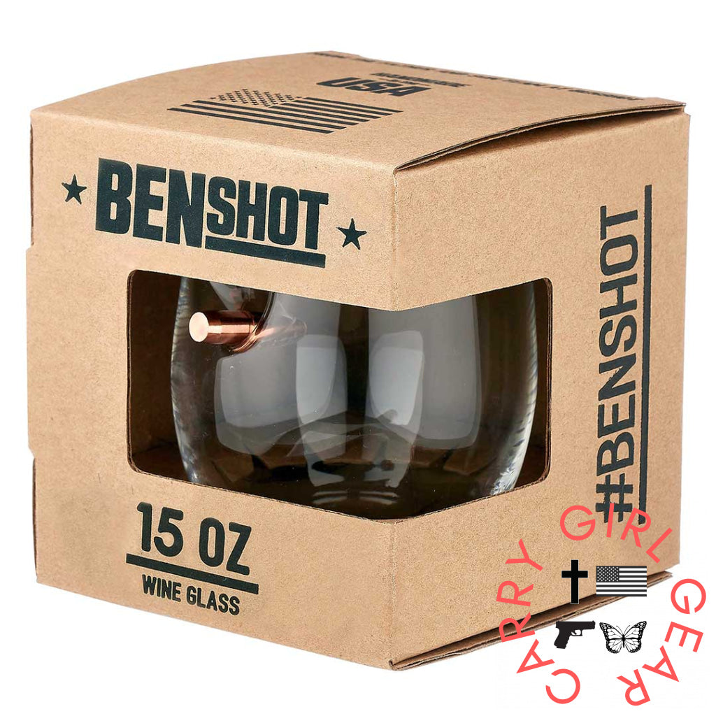 Benshot Freedom Wine Glass - 15Oz Handmade