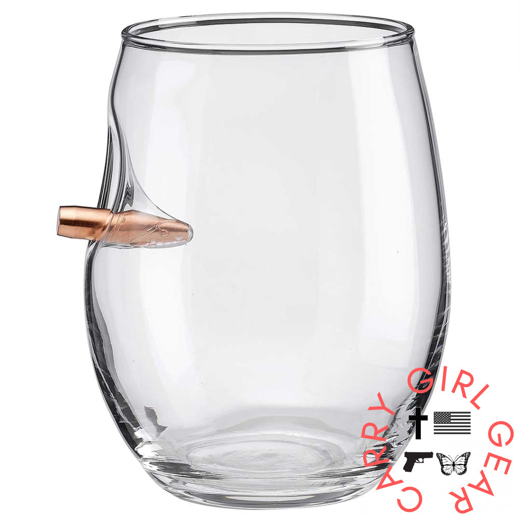 Benshot Freedom Wine Glass - 15Oz No Handmade