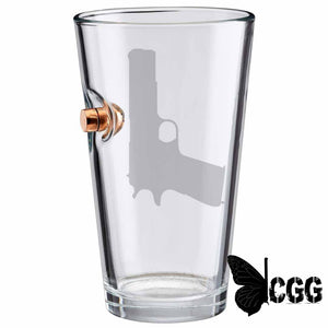 Benshot M1911 Glasses No / Pint Glass (16Oz)