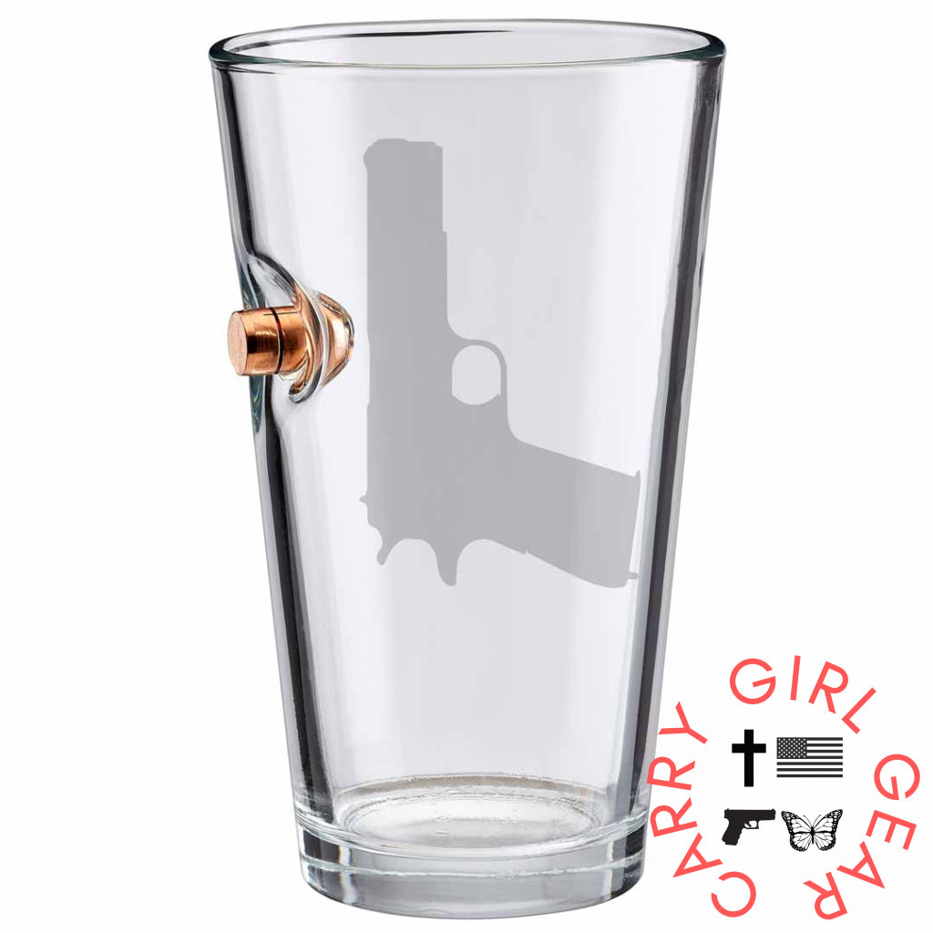 Benshot M1911 Glasses No / Pint Glass (16Oz)