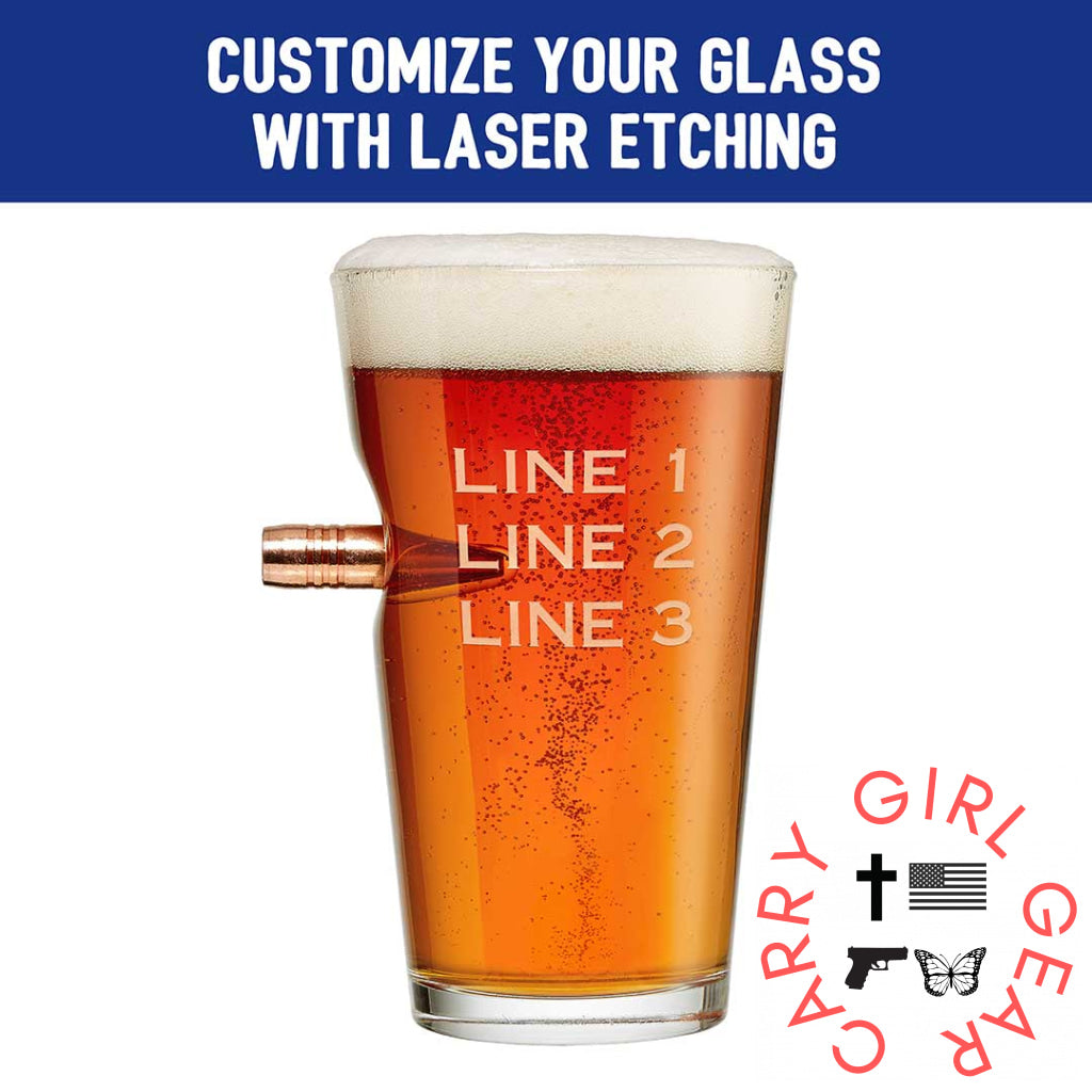 Benshot Pint Glass - 16Oz Handmade