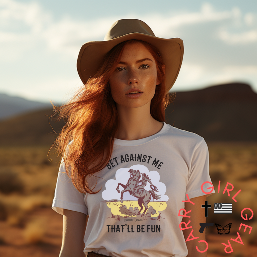 Bet Against Me That’ll Be Fun Horse T-Shirt - Bourbon Cowgirl