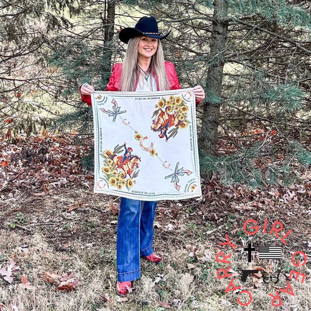 Bet Against Me That’ll Be Fun Wild Rag Scarf by Bourbon Cowgirl wildrag