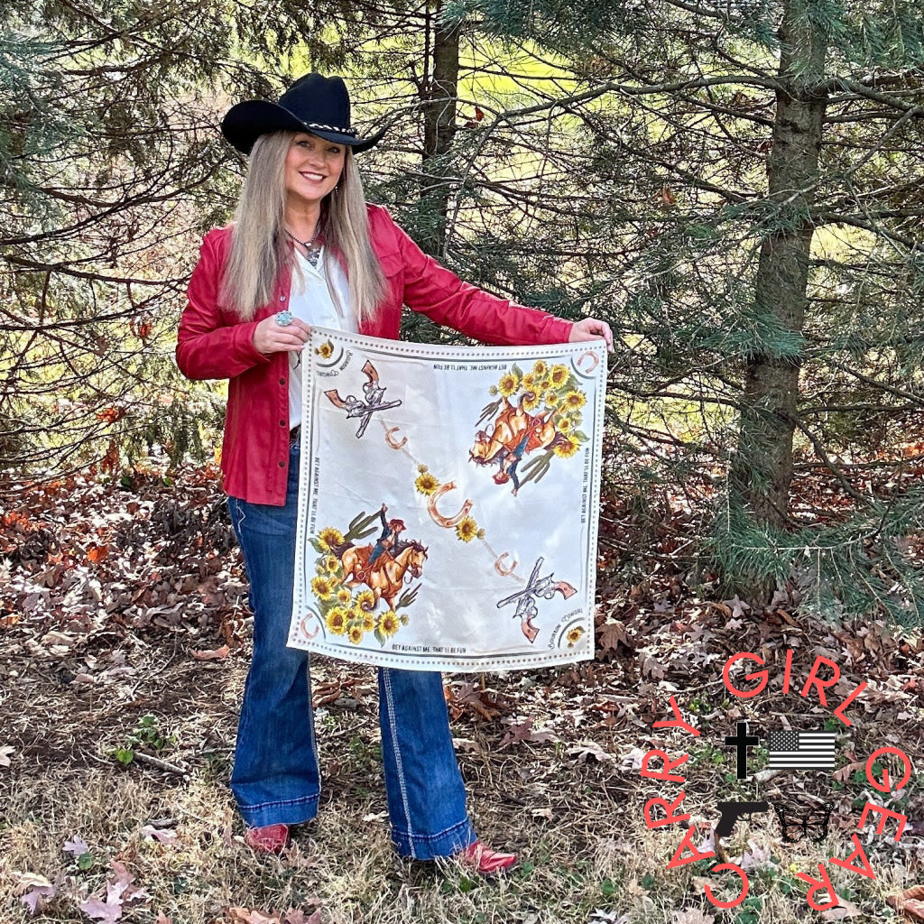 Bet Against Me That’ll Be Fun Wild Rag Scarf by Bourbon Cowgirl wildrag