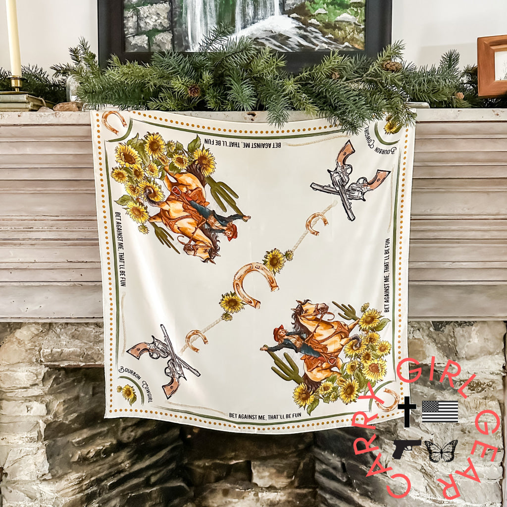 Bet Against Me That’ll Be Fun Wild Rag Scarf by Bourbon Cowgirl wildrag