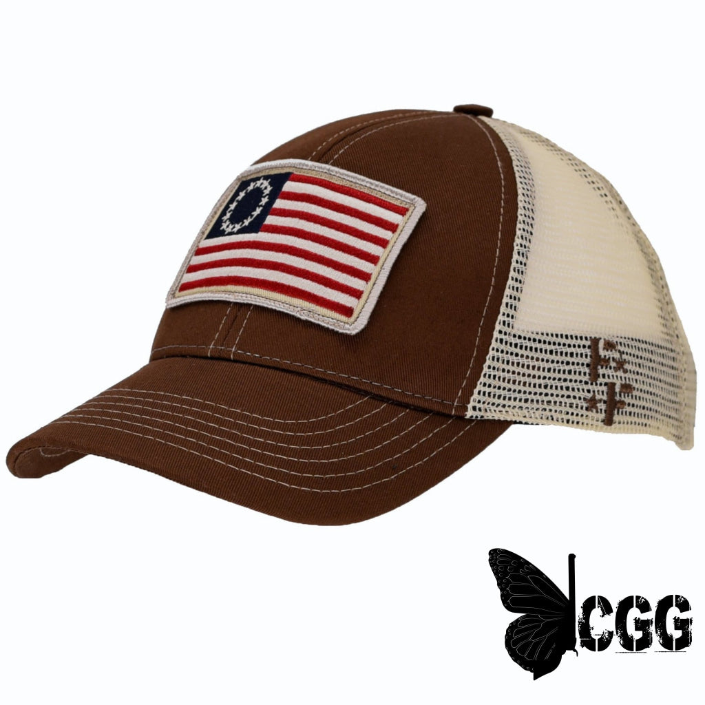 Betsy Ross Flag Patch Trucker Hat Hats