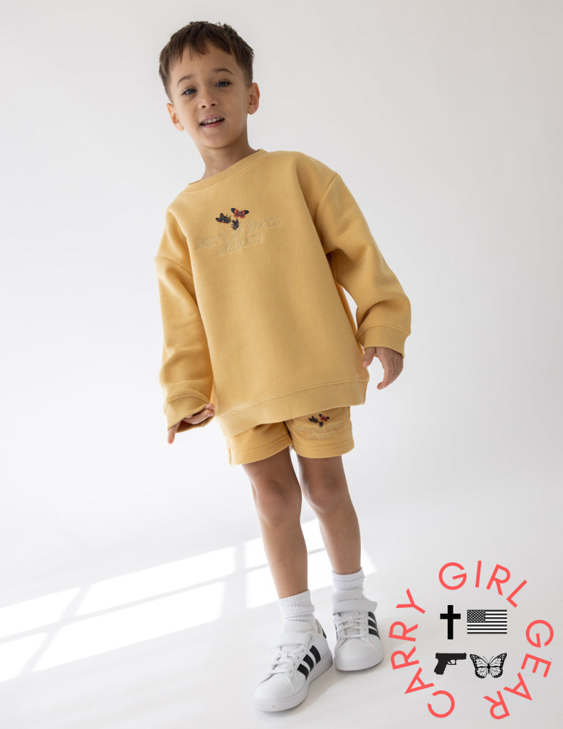 Better Days Butterfly Kids Crewneck 2T Kids Crewneck