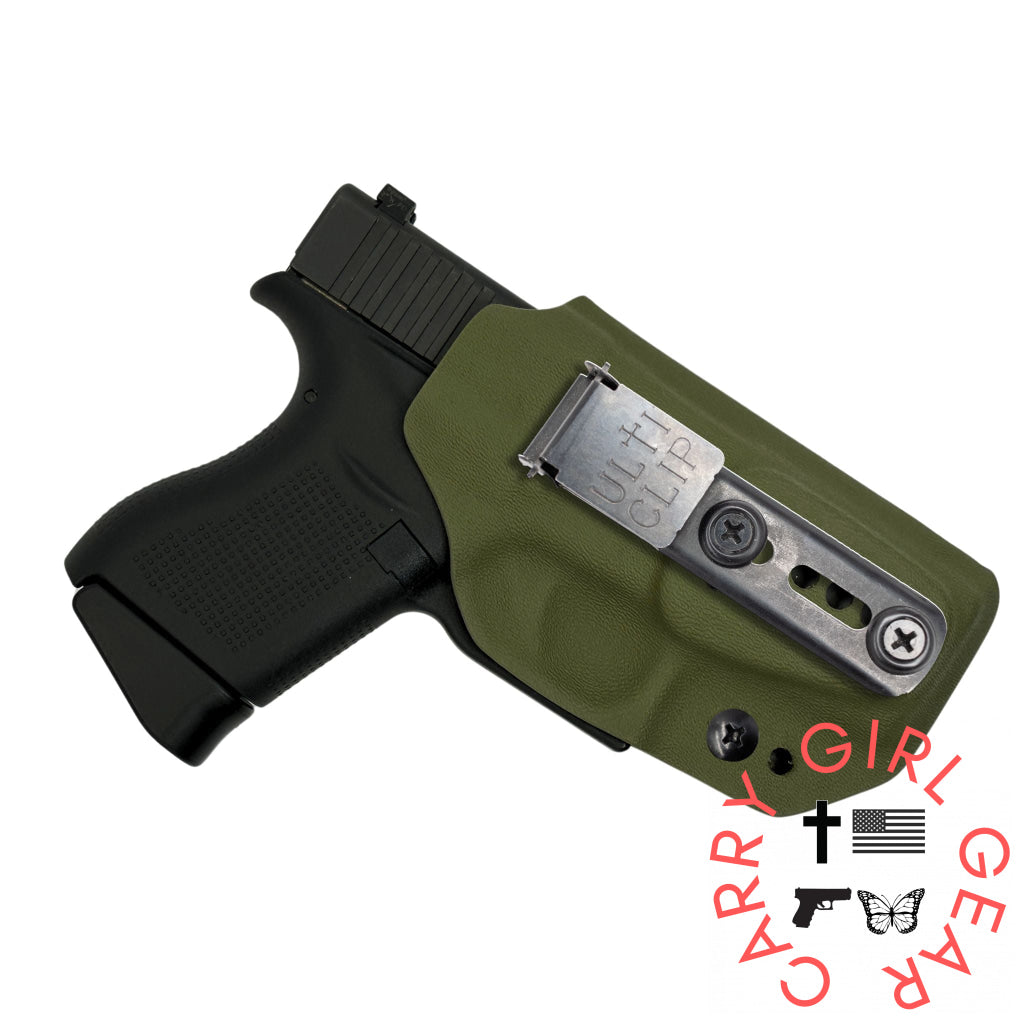Betty 2.0 IWB Holster for Glock 42 Leaf Green / Right Hand / Ulticlip 3+ Betty 2.0