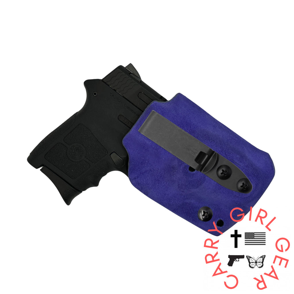 Betty 2.0 IWB Holster for Kahr P9 Suede Wrapped Concord Grape / Right Hand / DCC Mod 4 Shorty Betty 2.0
