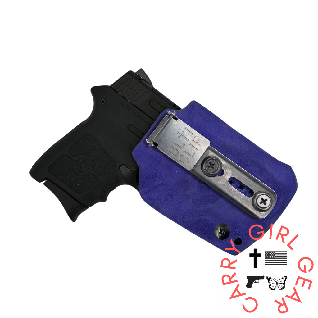 Betty 2.0 IWB Holster for Kimber Micro 380 Suede Wrapped Concord Grape / Right Hand / Ulticlip 3+ Betty 2.0