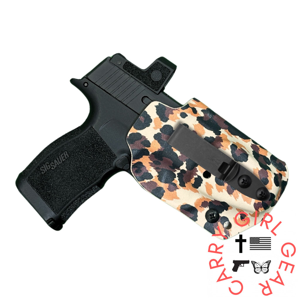 Betty 2.0 IWB Holster for Ruger LCP Cheetah Print / Right Hand / DCC Mod 4 Shorty Betty 2.0