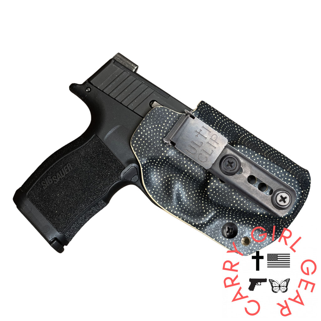 Betty 2.0 IWB Holster for Smith & Wesson Shield EZ Art Deco Noir / Right Hand / Ulticlip 3+ Betty 2.0