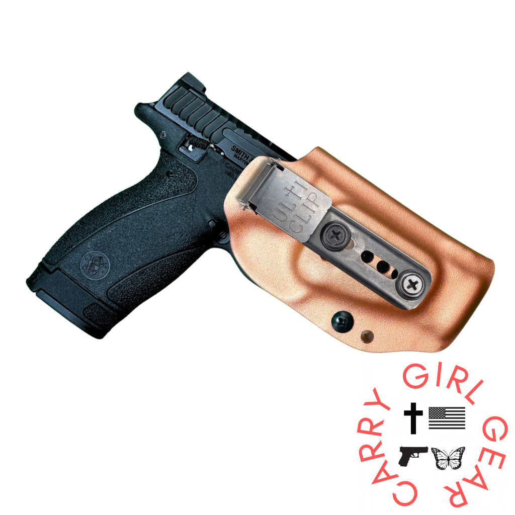 Betty 2.0 IWB Holster for Smith & Wesson Shield Plus Metallic Sunkissed / Right Hand / Ulticlip 3+ Betty 2.0