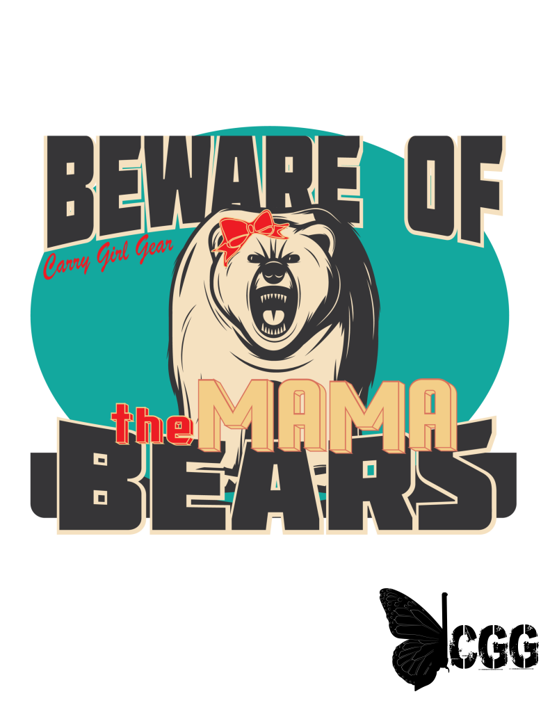 Beware Of The Mama Bear Sticker 3X3