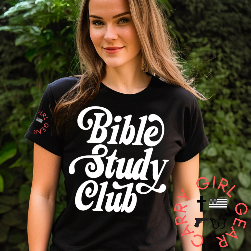 BIBLE STUDY TEE SM / BLACK / UNISEX CUT CGG PERFECT TEE