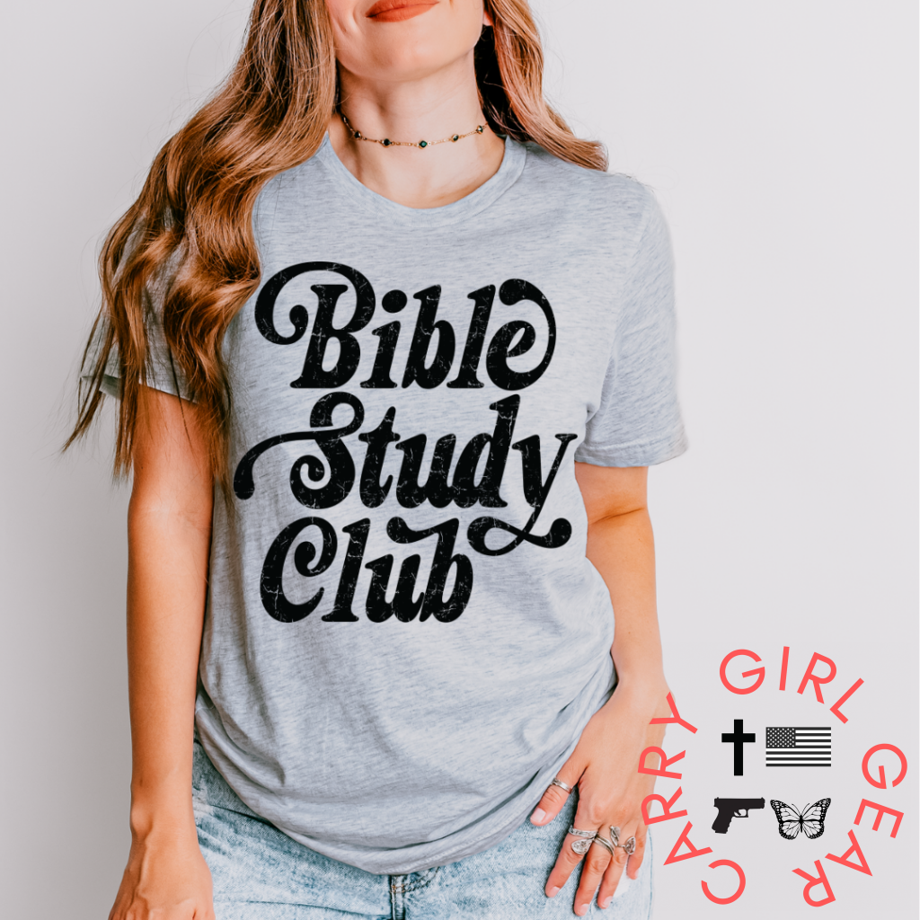BIBLE STUDY TEE SM / STEEL / UNISEX CUT CGG PERFECT TEE