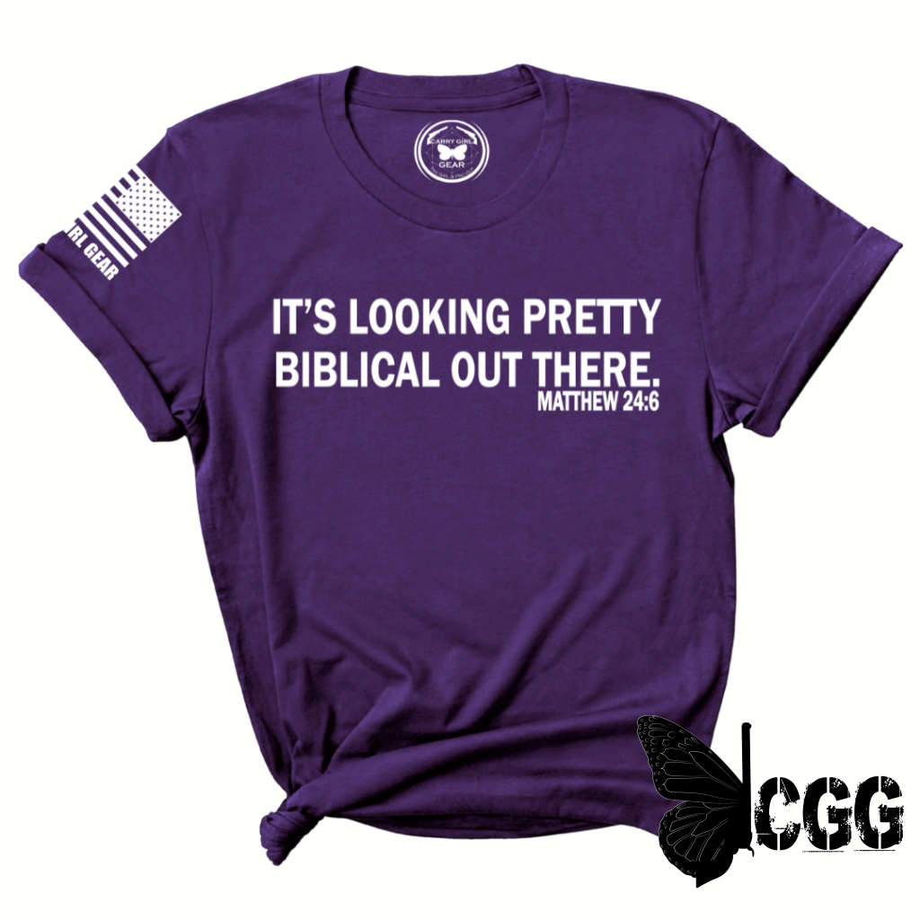 Biblical Tee Xs / Purple Unisex Cut Cgg Perfect Tee