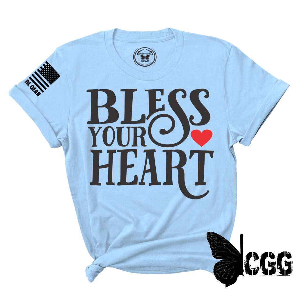 Bless Your Heart Tee Xs / Blue Unisex Cut Cgg Perfect